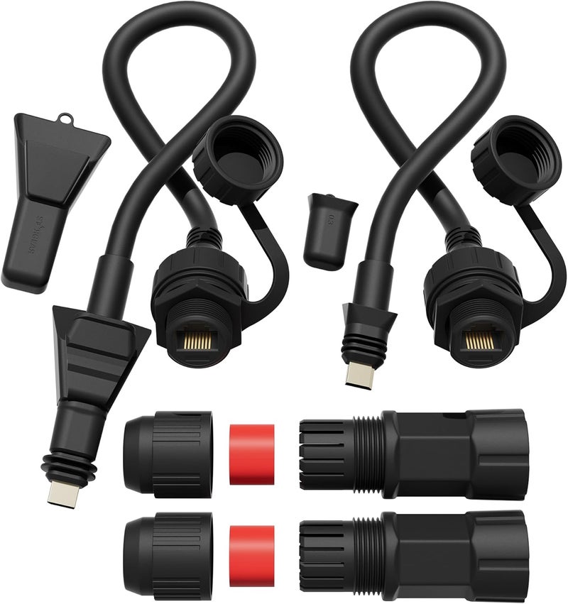 EAZUSE Starlink Flat High Performance Ethernet Adapter Waterproof SPX to RJ45 Starlink Coupler Cable for Starlink FHP Dish and Power Supply - Image 1